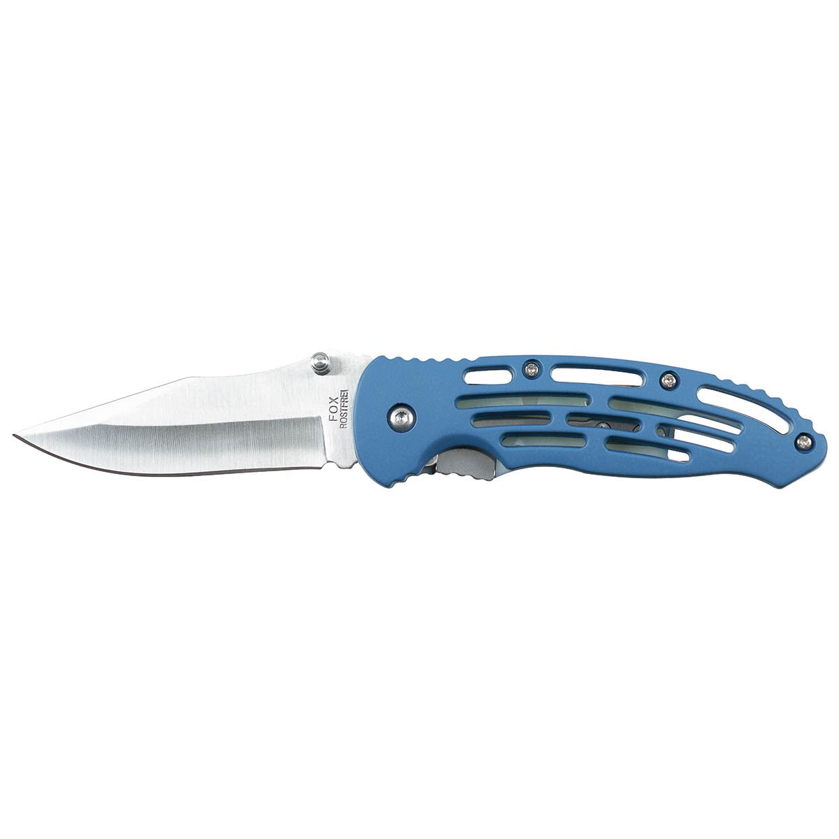 Klappmesser, Einhand, blau, Kunststoffgriff