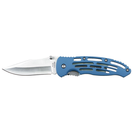 Klappmesser, Einhand, blau, Kunststoffgriff