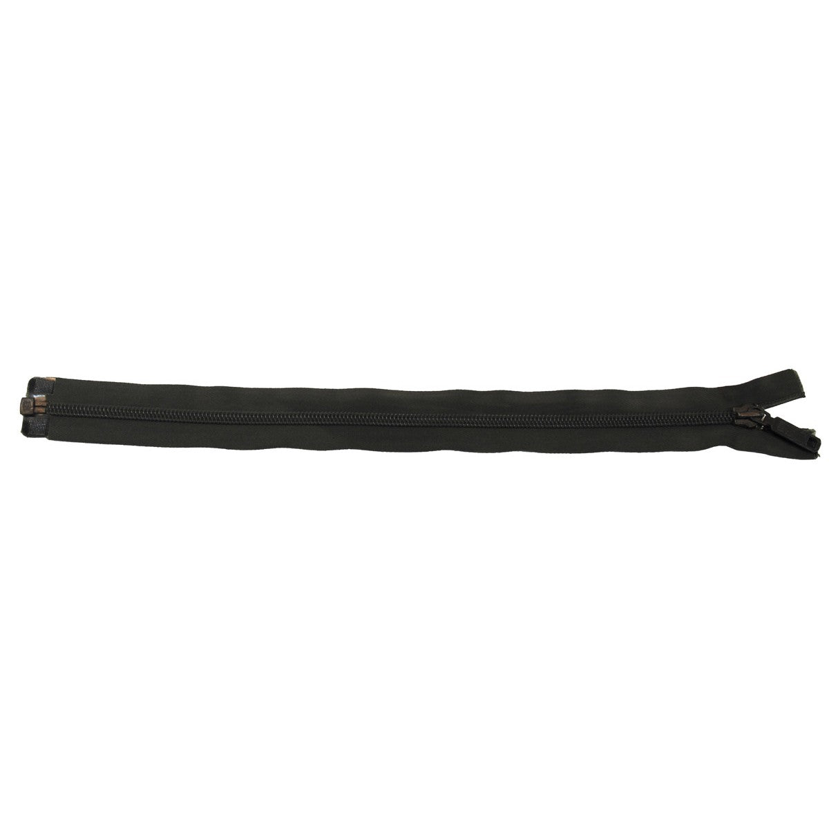 Reißverschluss, einweg, oliv,teilbar, Plastik, 40 cm