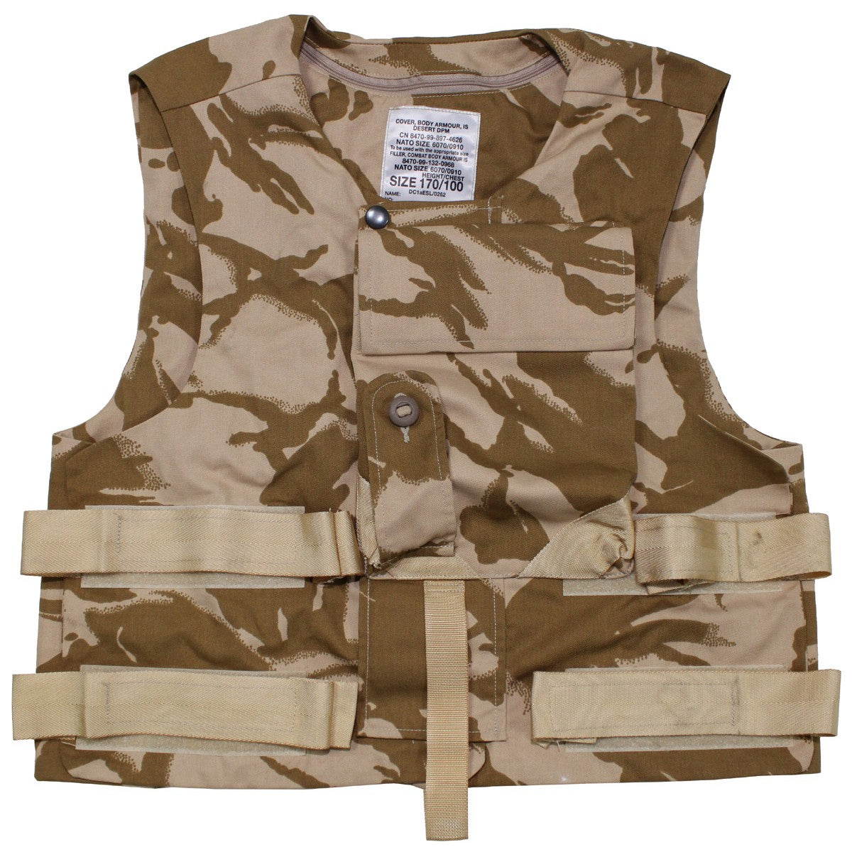 Brit. Cover-Combat-Weste,DPM desert, neuw.