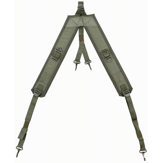 Ital. Suspender, Y Typ, oliv, neuwertig