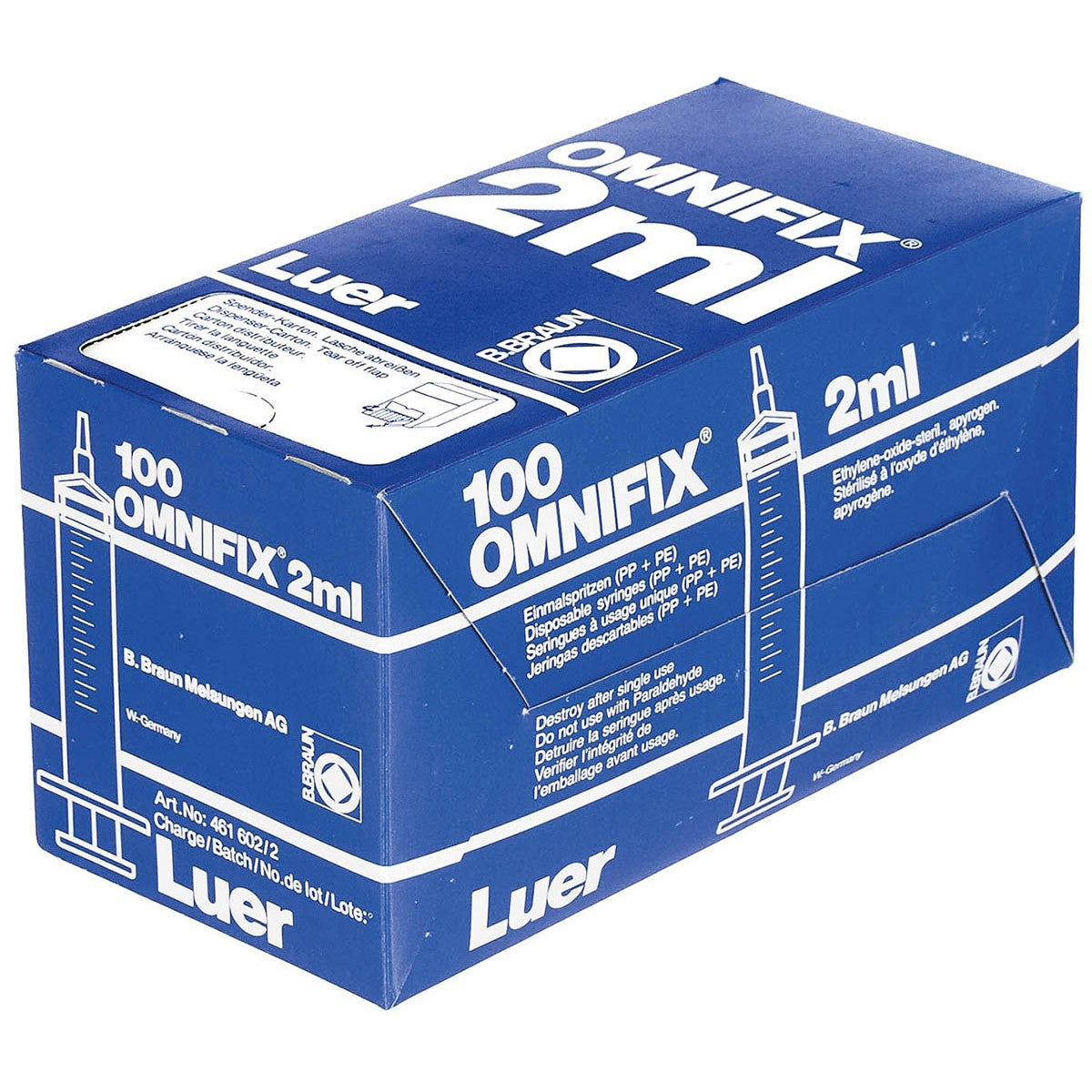 Einmalspritze, 2 ml, 100 Stück, neuwertig