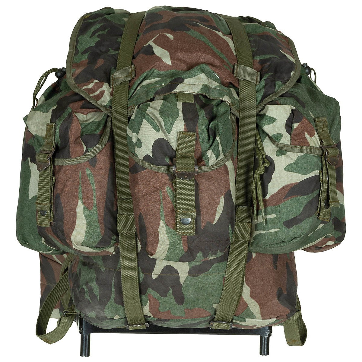 Türk. Rucksack, tarn, gebr.,TOP ZUSTAND, Metallgestell