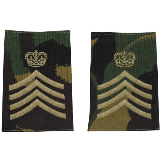Brit. Schulterklappen, DPM,10 Paar, DRUM MAJOR, neuw.