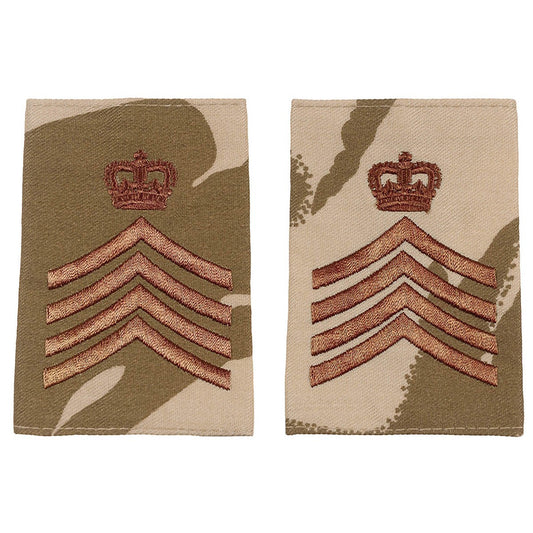 Brit. Schulterklappen, desert,10 Paar, DRUM MAJOR, neuw.