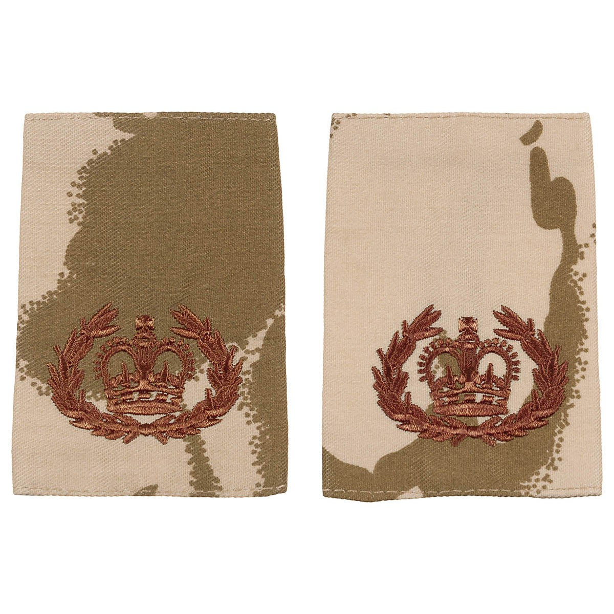 Brit. Schulterklappen, desert,10 Paar, RQMS QMSI, neuw.