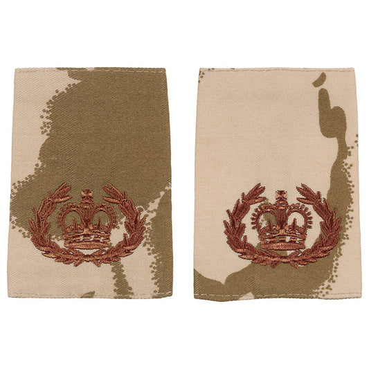 Brit. Schulterklappen, desert,10 Paar, RQMS QMSI, neuw.