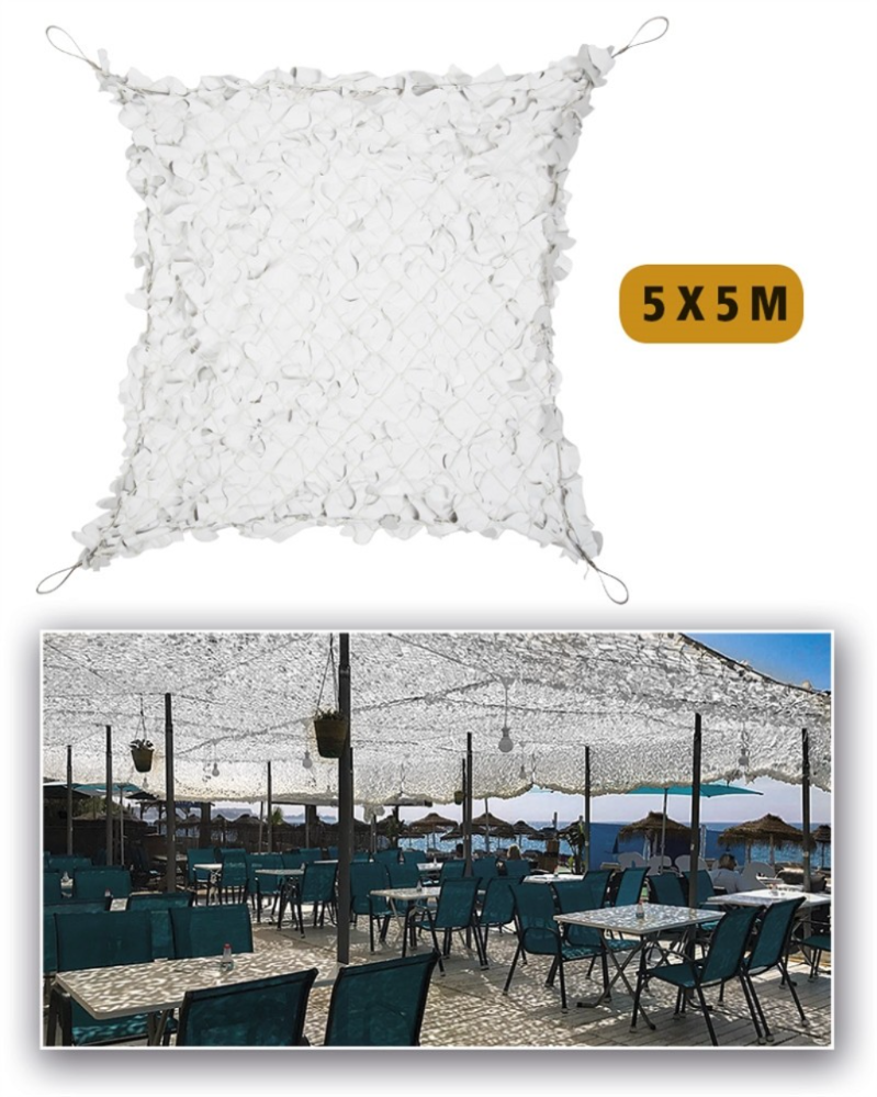 NETZ BROADLEAF ′SHADOW SAIL′ 5,0X5,0 WEISS